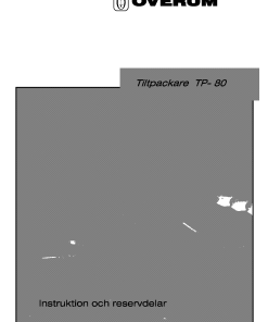 Overum tiltpackare2000 Fertilising Parts manual catalog PDF Download