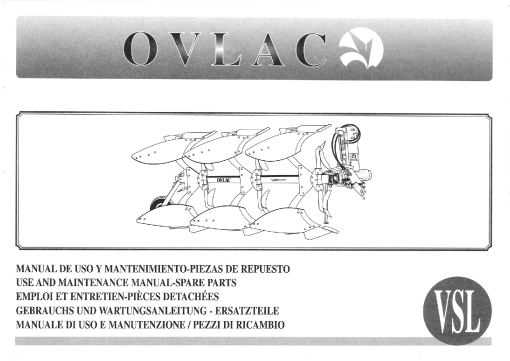 Ovlac VSL Parts manual catalog PDF Download