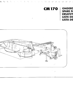 PZ_Zweegers CM170 Mower Parts manual catalog PDF Download