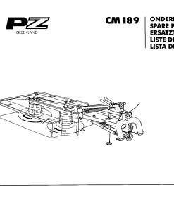 PZ_Zweegers CM189 Mower Parts manual catalog PDF Download