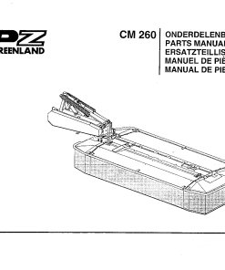 PZ_Zweegers CM260 Mower Parts manual catalog PDF Download