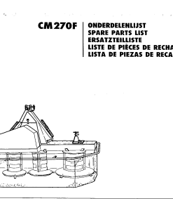 PZ_Zweegers CM270 Mower Parts manual catalog PDF Download