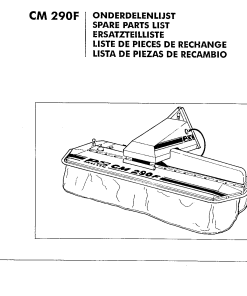 PZ_Zweegers CM290 Mower Parts manual catalog PDF Download