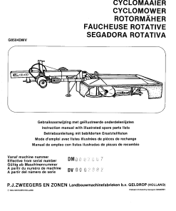 PZ_Zweegers Falazet_185_230 Mower Parts manual catalog PDF Download