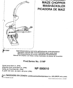 PZ_Zweegers MH90D Forage_cutter Parts manual catalog PDF Download