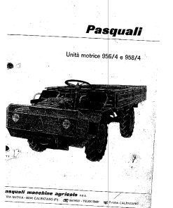 Pasquali 956_958 Parts manual catalog PDF Download