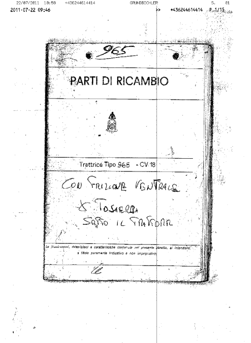 Pasquali 965 Parts manual catalog PDF Download