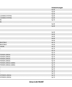 Pasquali Orion_8.95 Parts manual catalog PDF Download