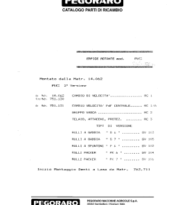 Pegoraro RC Parts manual catalog PDF Download