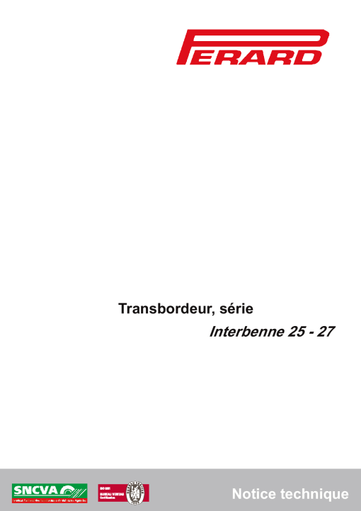 Perard Interbenne 25 - 27 Parts manual catalog PDF Download