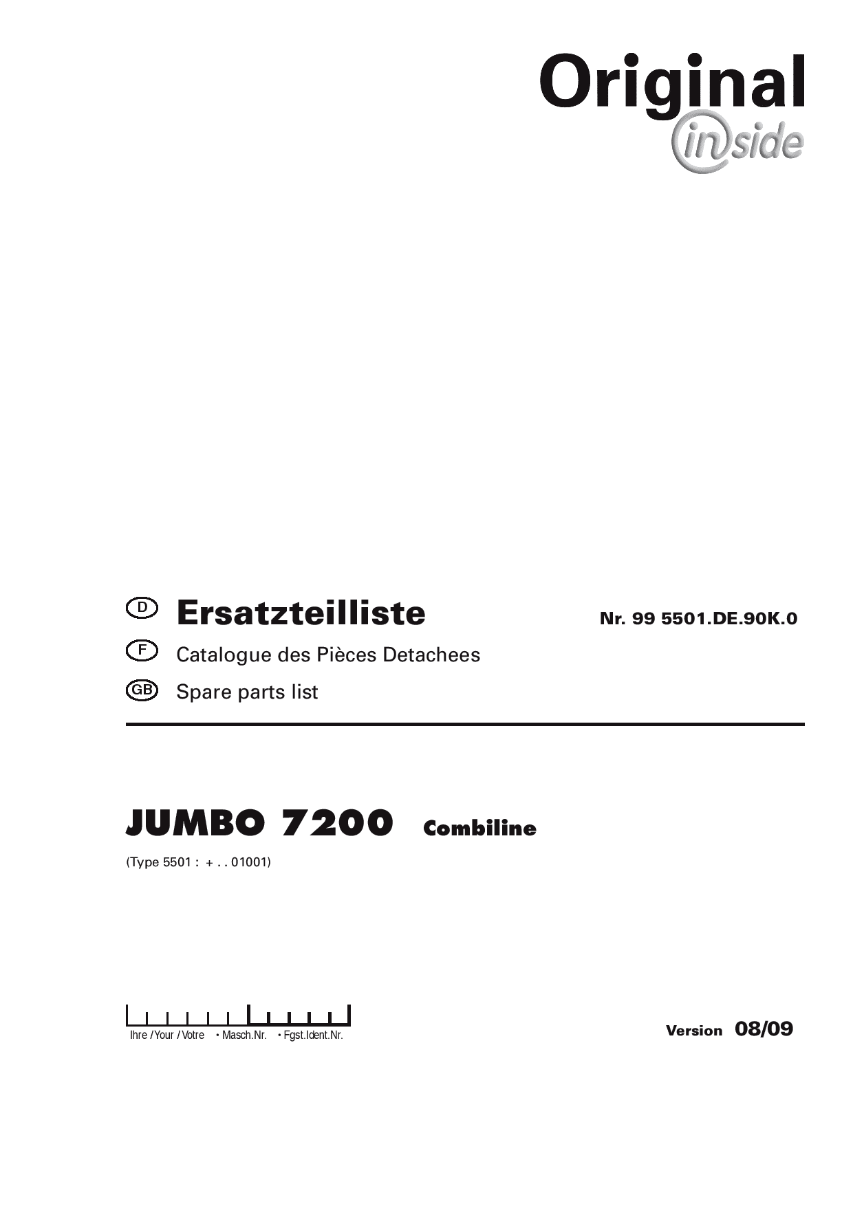 Pottinger Jumbo_7200_Combiline Silowagen Parts manual catalog PDF Download