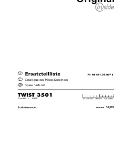 Pottinger Twist_3501 Muck Spreader Parts manual catalog PDF Download