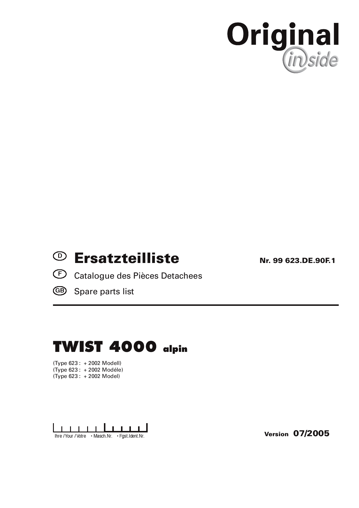 Pottinger Twist_4000_Alpin Muck Spreader Parts manual catalog PDF Download