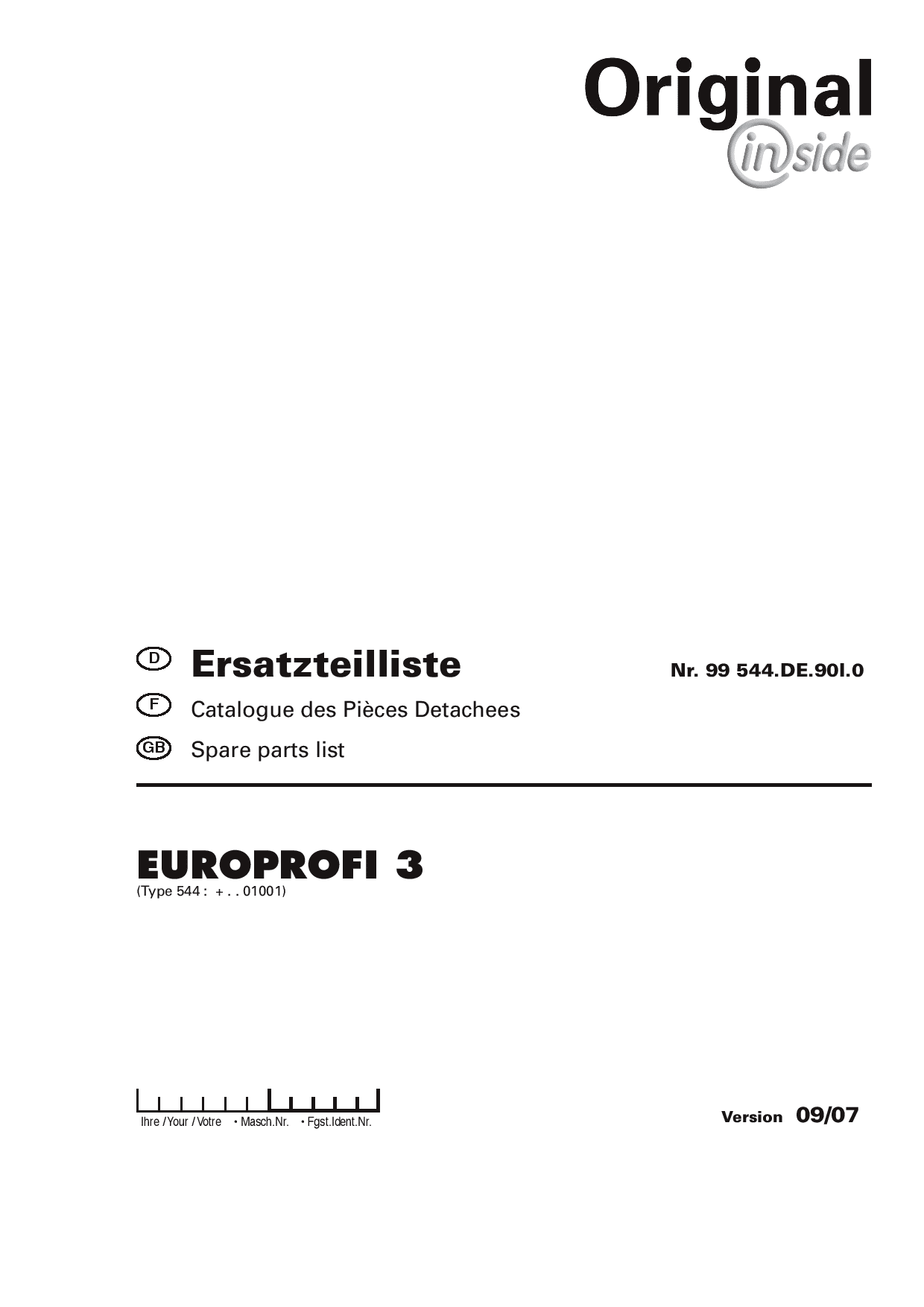Pottinger europrofi_3 Silowagen Parts manual catalog PDF Download