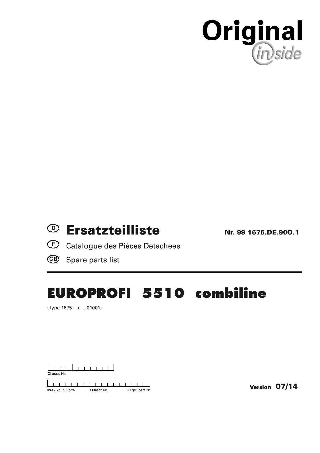 Pottinger europrofi_5510 Silowagen Parts manual catalog PDF Download