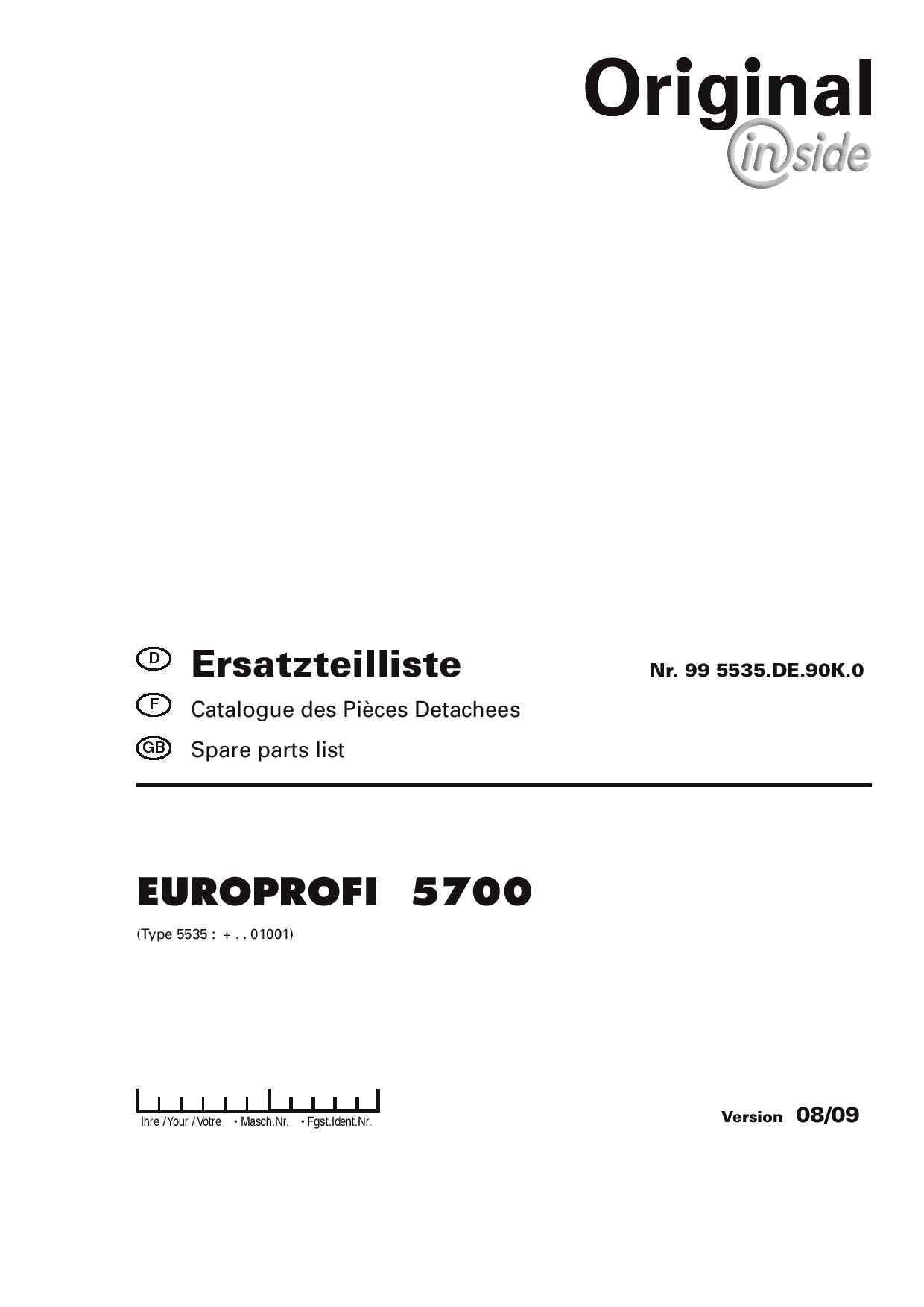 Pottinger europrofi_5700 Silowagen Parts manual catalog PDF Download