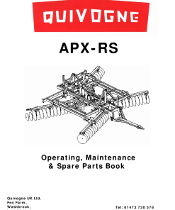 Quivogne APX-RS Parts manual catalog PDF Download