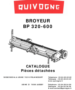 Quivogne BP320_600 Parts manual catalog PDF Download