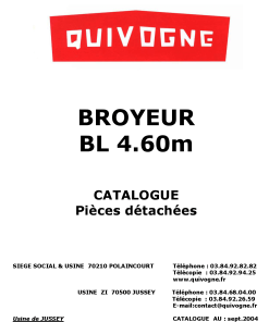 Quivogne Broyeur_BL-4.60 Parts manual catalog PDF Download