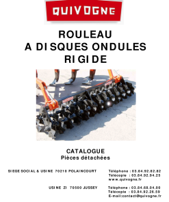 Quivogne Discques_ondules_rigide Parts manual catalog PDF Download