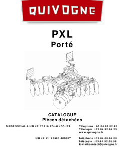 Quivogne PXL Parts manual catalog PDF Download