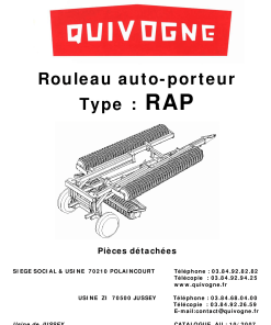 Quivogne RAP Parts manual catalog PDF Download