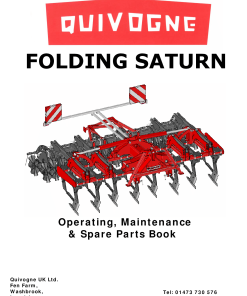 Quivogne Saturn_folding Parts manual catalog PDF Download