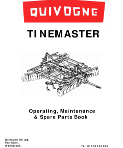 Quivogne Tinemaster Parts manual catalog PDF Download