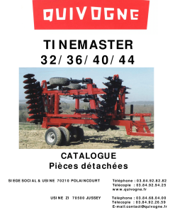 Quivogne Tinemaster_32_36_40_44 Parts manual catalog PDF Download