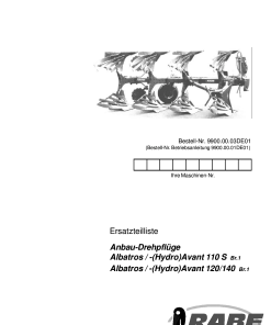 Rabewerk Avant_Hydro Avant Parts manual catalog PDF Download