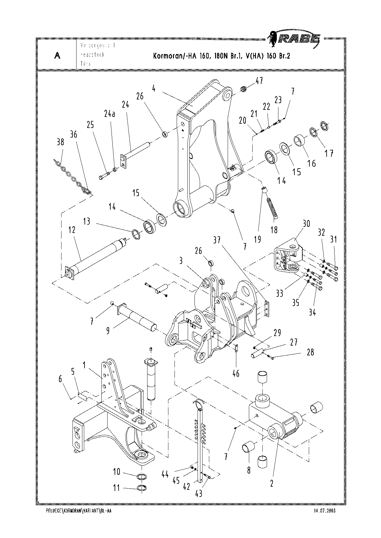 Rabewerk Kormoran_160_180 Parts manual catalog PDF Download