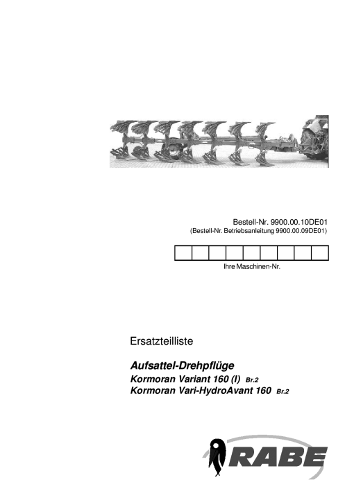 Rabewerk Kormoran_Variant_160 Parts manual catalog PDF Download