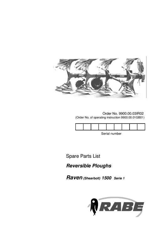 Rabewerk Raven Parts manual catalog PDF Download