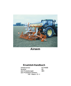 Rau Airsem Seed_drill Parts manual catalog PDF Download