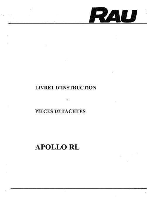 Rau Apollo_RLPackers_Rollers Parts manual catalog PDF Download