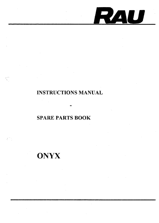 Rau Onyx Disc_Harrow Parts manual catalog PDF Download