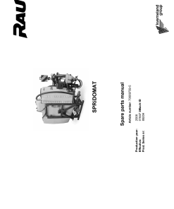 Rau Spridomat_D3 Sprayer Parts manual catalog PDF Download