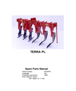 Rau Terra_PL Cultivators Parts manual catalog PDF Download