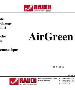 Rauch AirGreen_6.1 Seed_drill Parts manual catalog PDF Download
