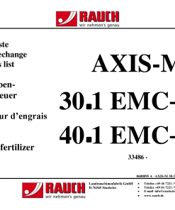 Rauch Axis-M_30.1_40.1 Fertilizer_spreader Parts manual catalog PDF Download