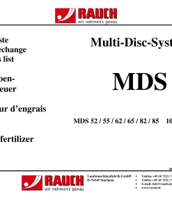 Rauch MDS_52_55_62_65_82_85 Fertilizer_spreader Parts manual catalog PDF Download