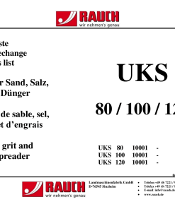 Rauch UKS_80_100_120 Fertilizer_spreader Parts manual catalog PDF Download