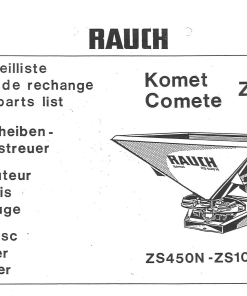 Rauch ZS_450N_1000N Fertilizer_spreader Parts manual catalog PDF Download