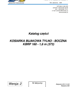 Samasz KBRP_160 Parts manual catalog PDF Download