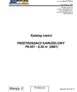 Samasz P6-651 Parts manual catalog PDF Download