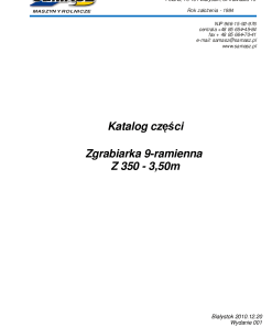 Samasz Z350 Parts manual catalog PDF Download