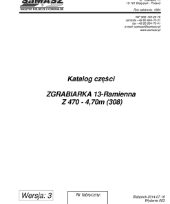 Samasz Z470 Parts manual catalog PDF Download