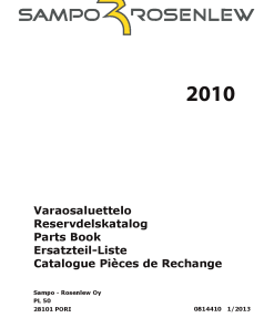 Sampo 2010 Parts manual catalog PDF Download
