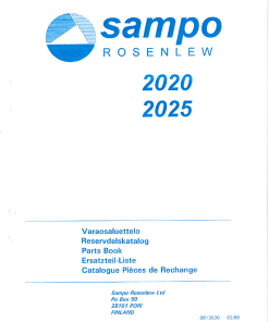 Sampo 2020_2025 Parts manual catalog PDF Download