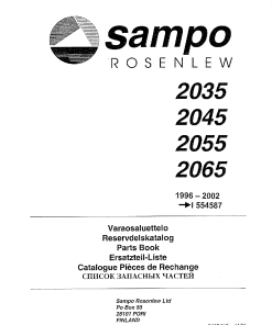Sampo 2035_2045_2055_2065_from_1996 Parts manual catalog PDF Download